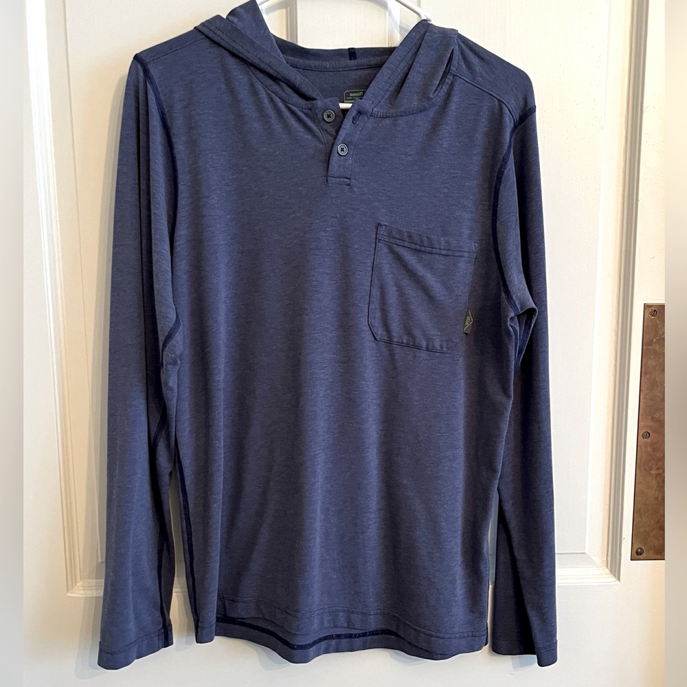 STIO long sleeve hoodie.  Size small, color heather blue.  Great condition.